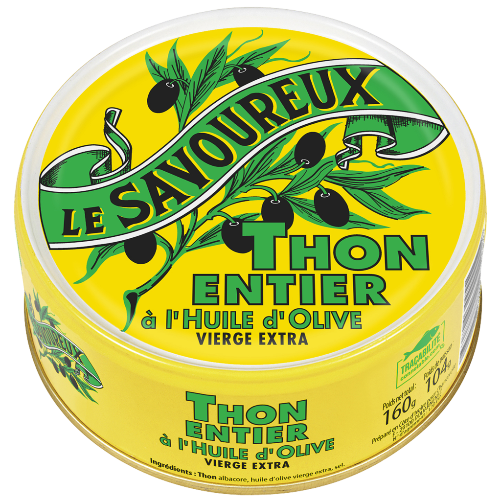 Thon entier à l'huile d'olive