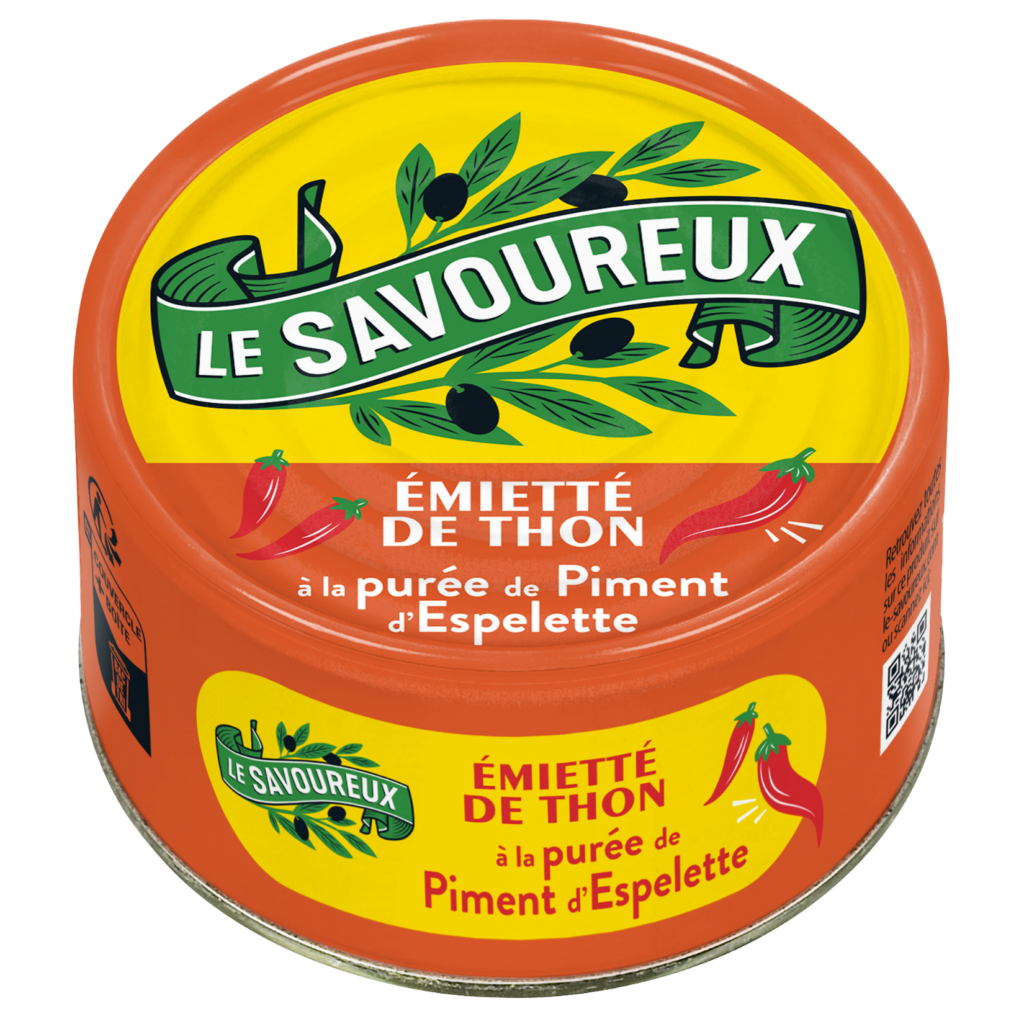Emietté de thon à la purée de piment d'Espelette