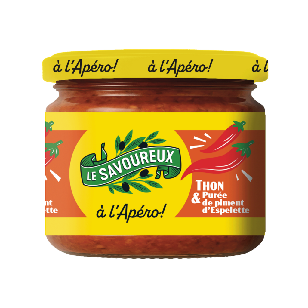 Tartinade de thon et purée de piment d'Espelette